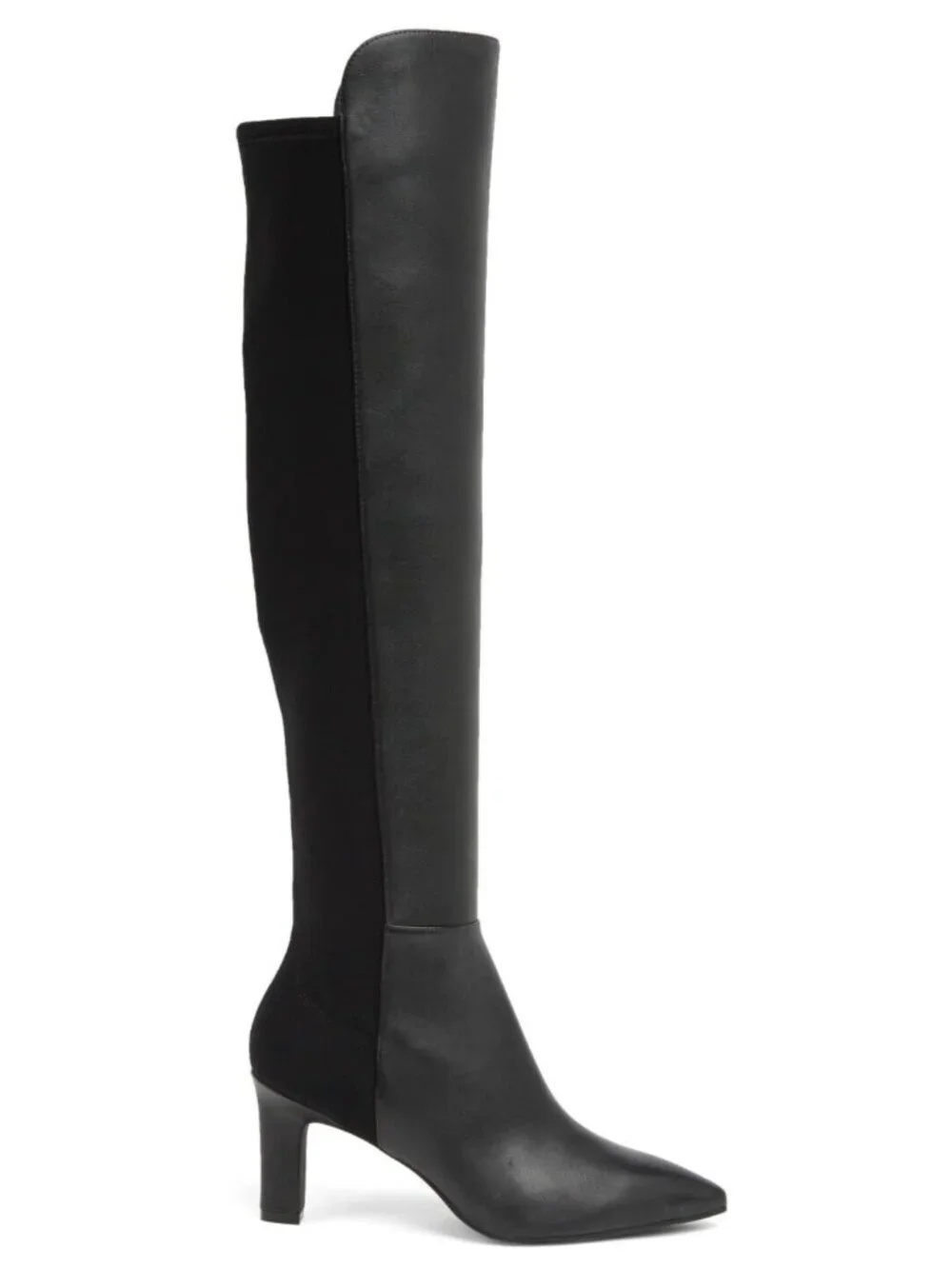 Stuart Weitzman Bobbie 75 Womens Stretch Leather Over-the-Knee Boot Black US 9.5 - Picture 3 of 5